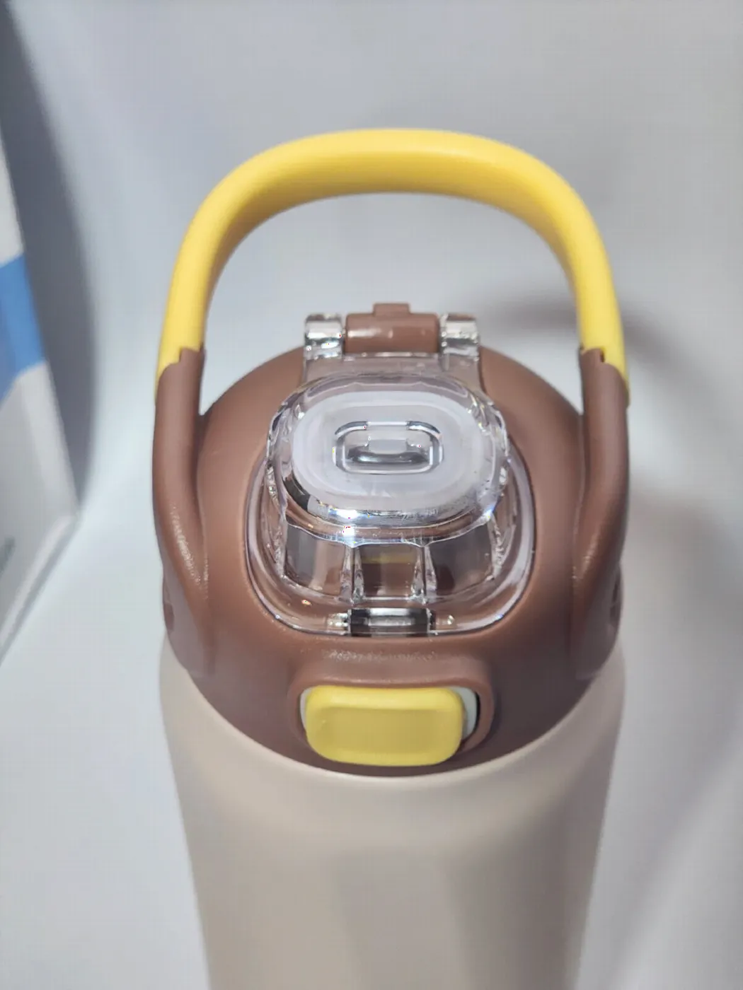 Cream Vacuum Bottle with Carry Handle