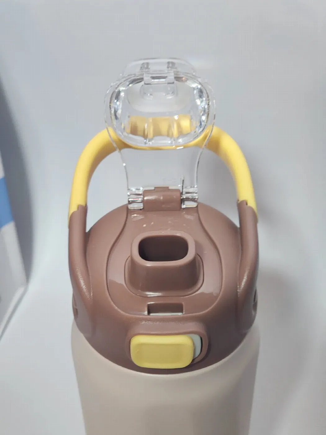 Cream Vacuum Bottle with Carry Handle