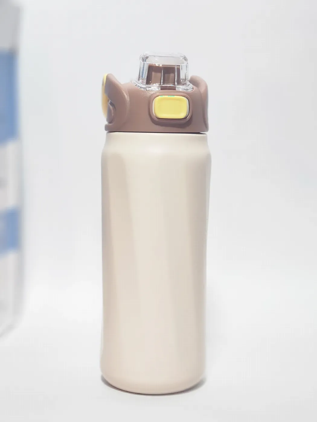 Cream Vacuum Bottle with Carry Handle