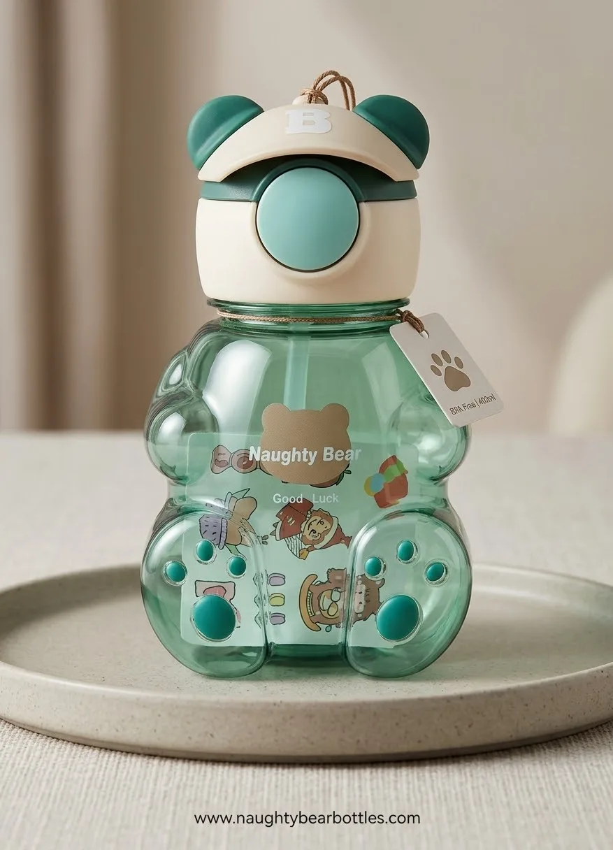 Naughty Bear Straw Bottle 400 ml